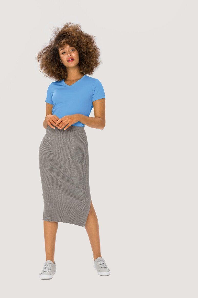 HAKRO Damen V-Shirt COOLMAX® 187