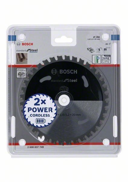 Bosch Akku-Kreissägeblatt Standard for Steel