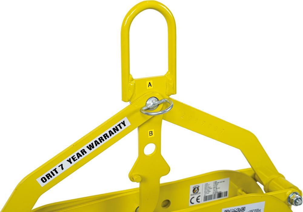 Versetzzange H 360 Greifbereich: 0 - 360mm Pulverlackiert Gelb