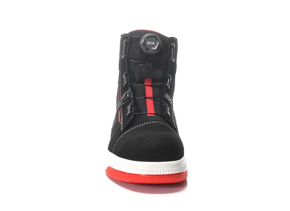 Sicherheitsstiefel ISAAK XXST BOA® black-red Mid ESD S2, Gr. 35
