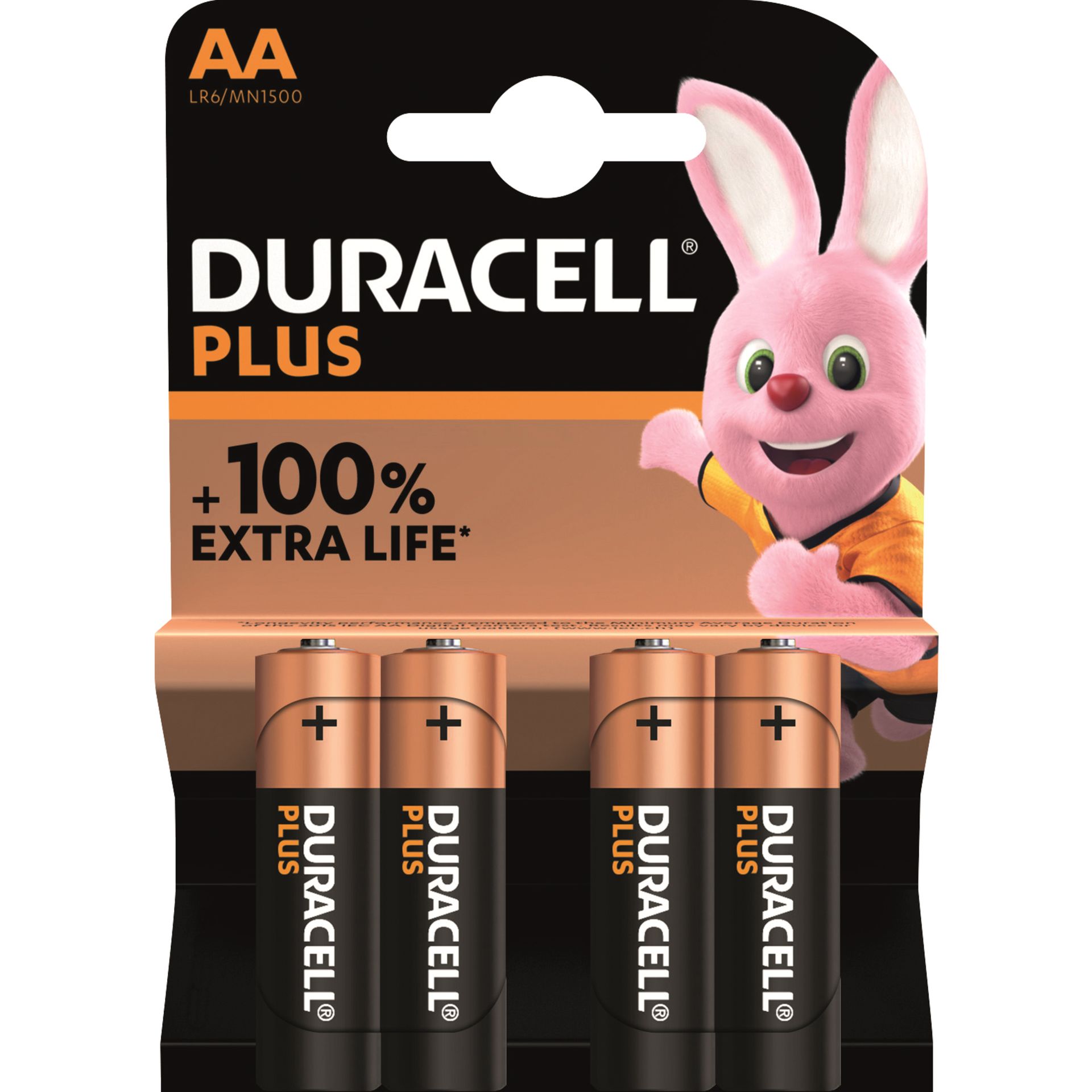 Batterie Plus Mignon AA 4 St./Pack.