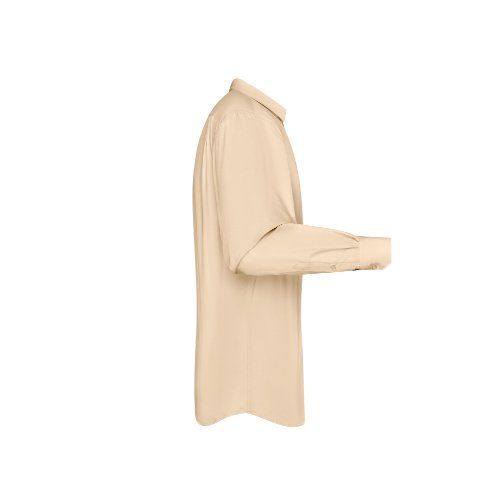James & Nicholson JN678 Herren-Hemd, Braun/Grau, Gr. XL