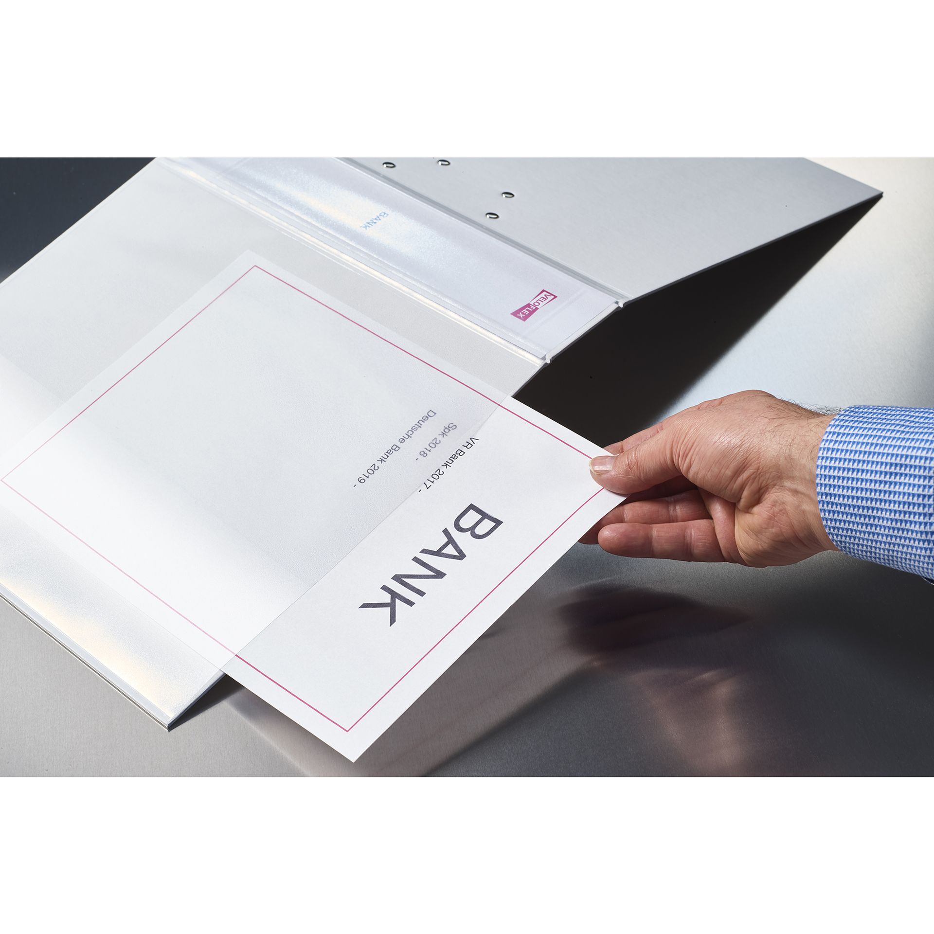 Präsentationsringbuch VELODUR 4Ringe 30mm ws