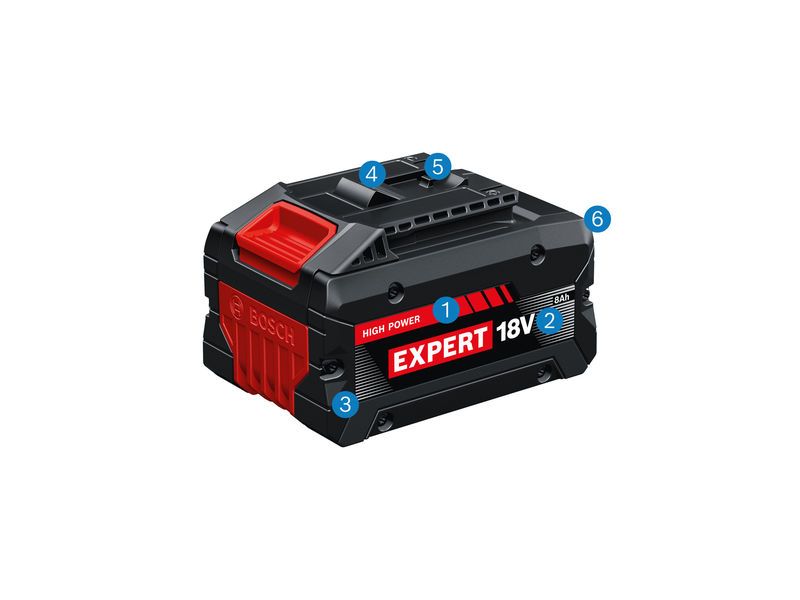 Bosch Akkupack 4xEXBA18V-40 + 2xEXBA18V-80