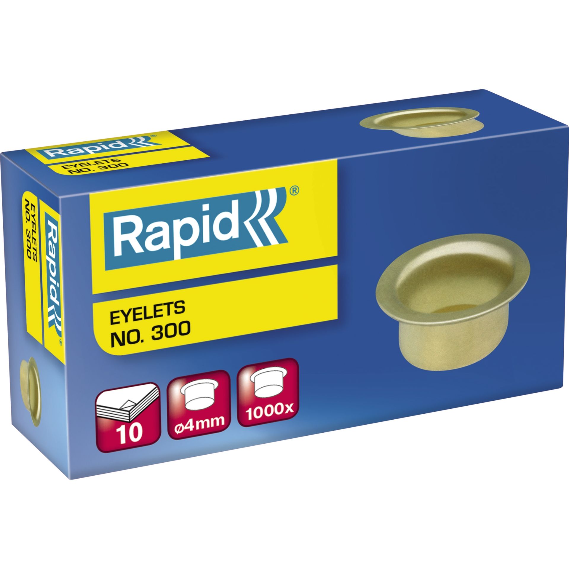 Öse Nr.300 Stahl vermessingt 1.000 St./Pack.