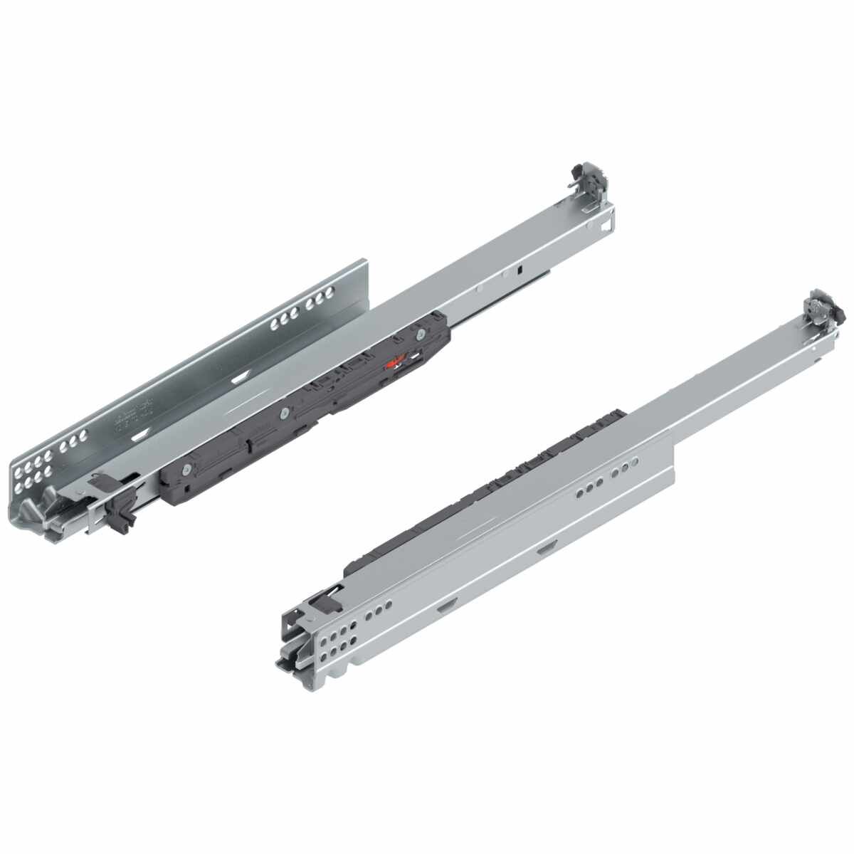 MOVENTO BLUMOTION int./für TOB geeignet/für SERVO-DRIVE geeignet, Vollauszug, Führung, 40 kg, NL=500 mm, für Kupplung, links/rechts, verzinkt