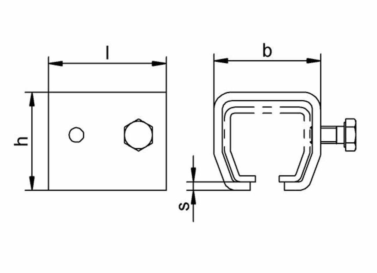HELM 1404 Übersteckmuffe Stahlblank,Schraube seitl