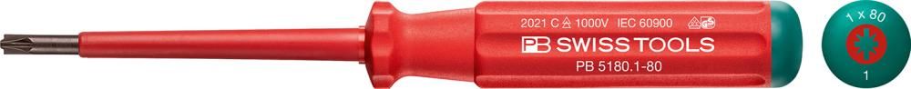 Schraubendreher 5180 VDE PZ/S 1x 80mm Classic PB Swiss Tools