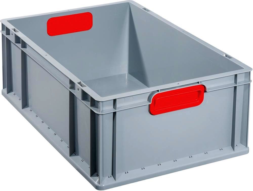 EuroBox 622,600x400x220mmGriffe geschl.,grau/rot
