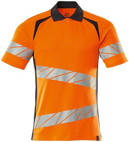 MASCOT Poloshirt ACCELERATE SAFE hi-vis orange/schwarzblau Gr. 2XL