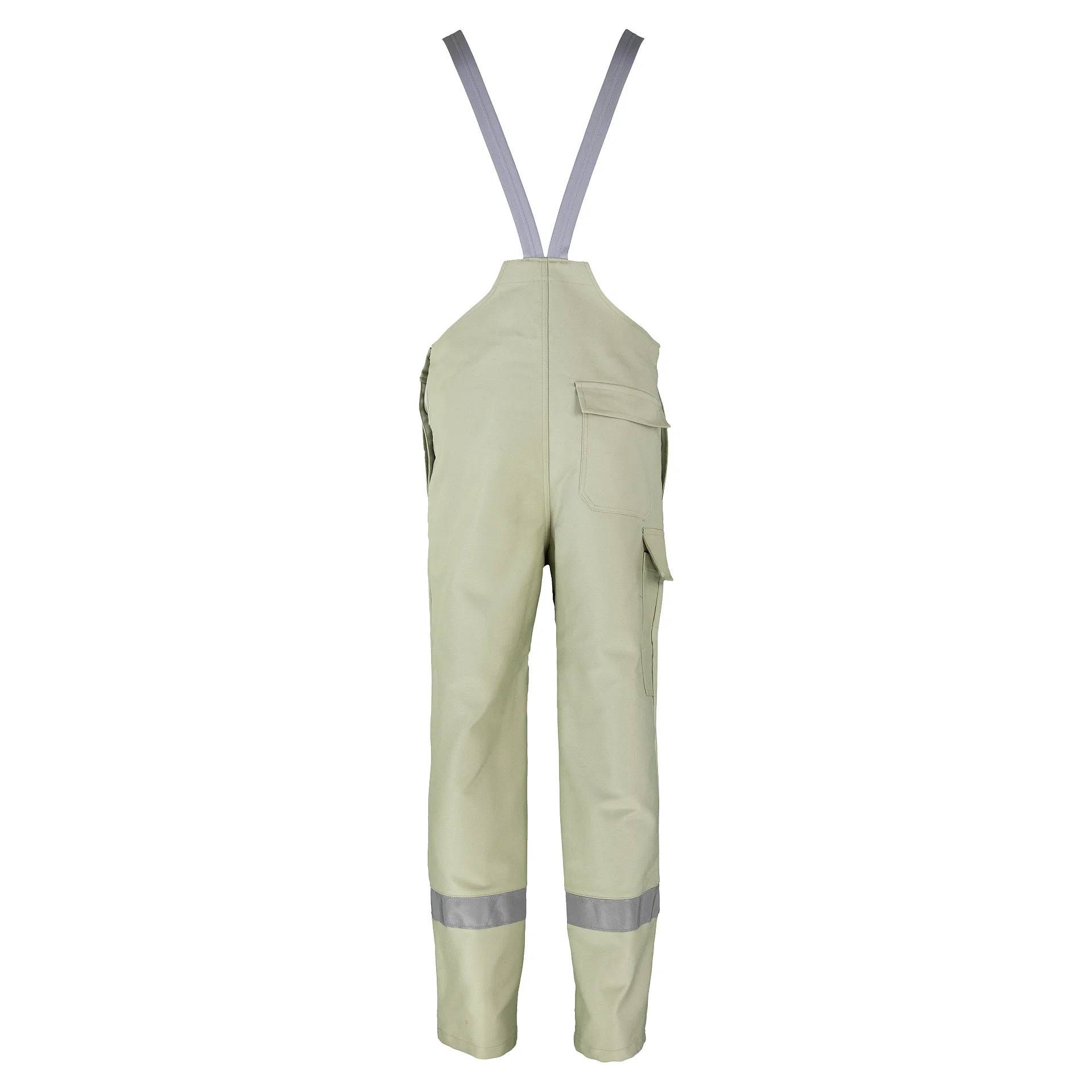 Schweißerschutz-Latzhose SECLH11, kieselgrau - sand, Gr. 44