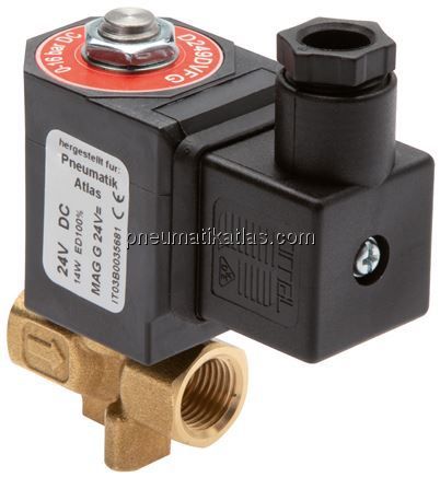 2/2-Wege Magnetventil G 1/8" stromlos geschlossen (NC),FKM