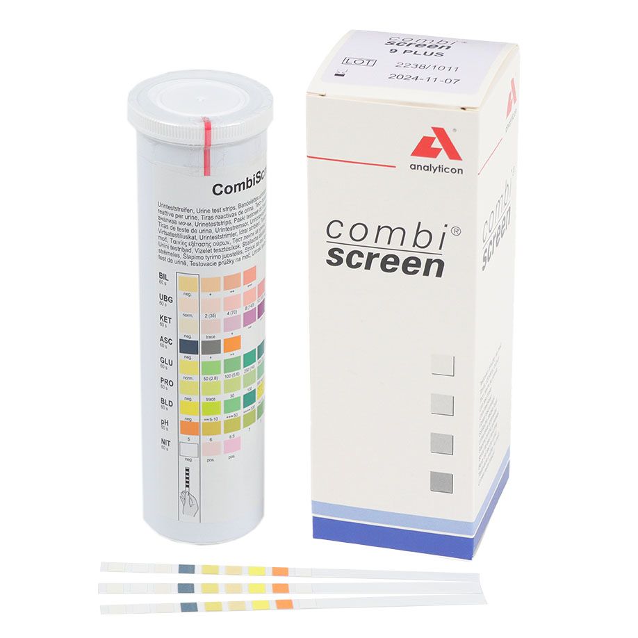 CombiScreen 9 PLUSHarnteststreifen (100 T.)Kart. = 10 Pack