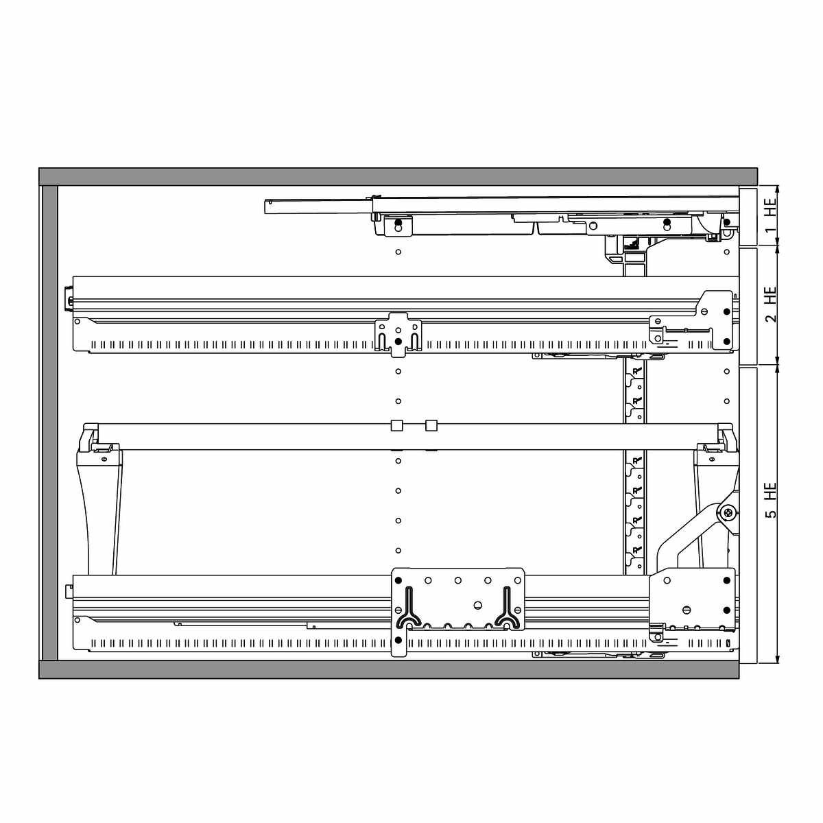 Konstruktionszeichnung KA 270 / Quadro 12 / Duplex