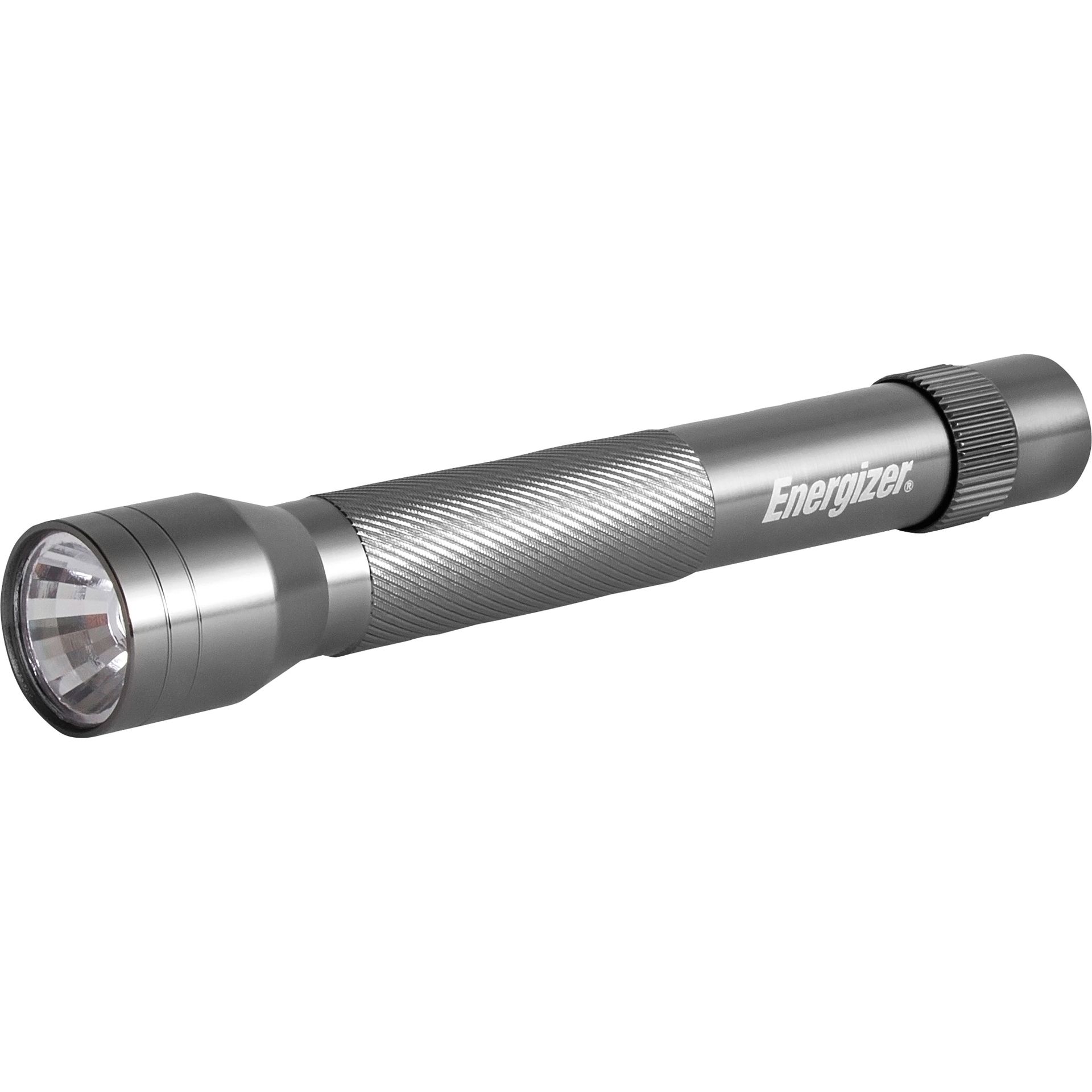 Taschenlampe Metall LED +2AA silber