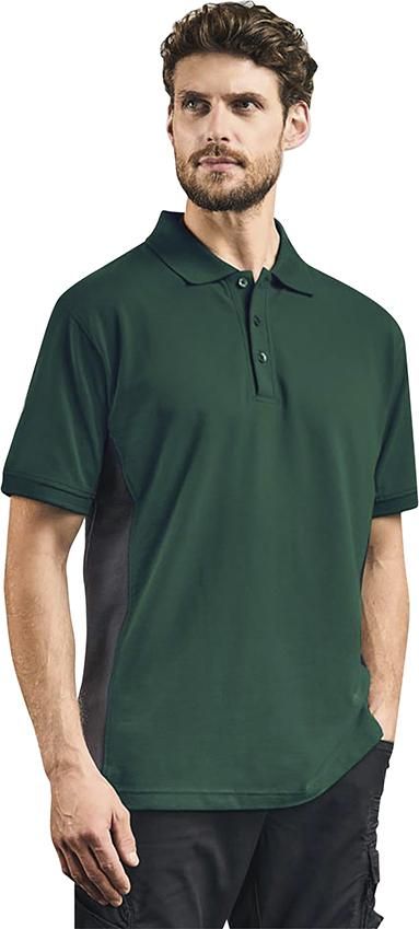 Contrast Polo-Shirt, grün/charcoal Gr. L Promodoro