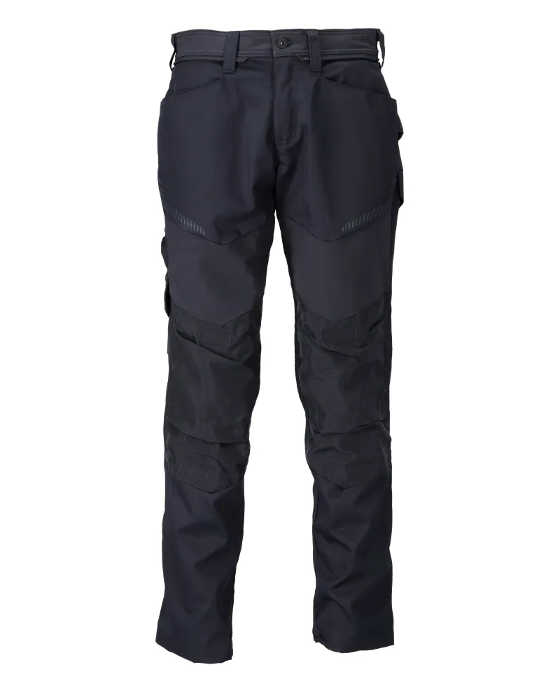 Hose mit Knietaschen Schwarzblau, 76C44