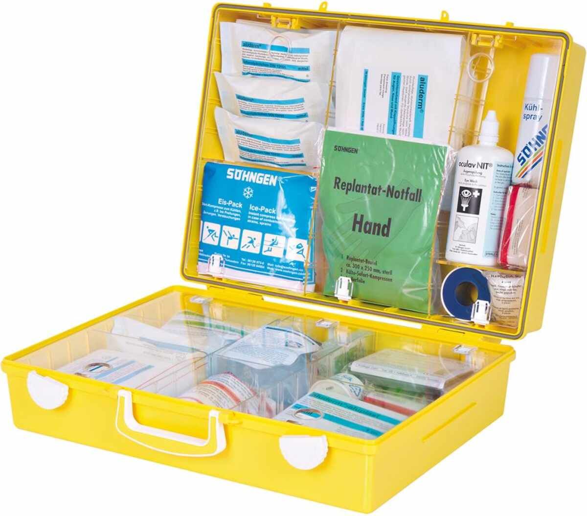 Erste-Hilfe-Koffer Extra+Industrie, DIN 13157,gelb