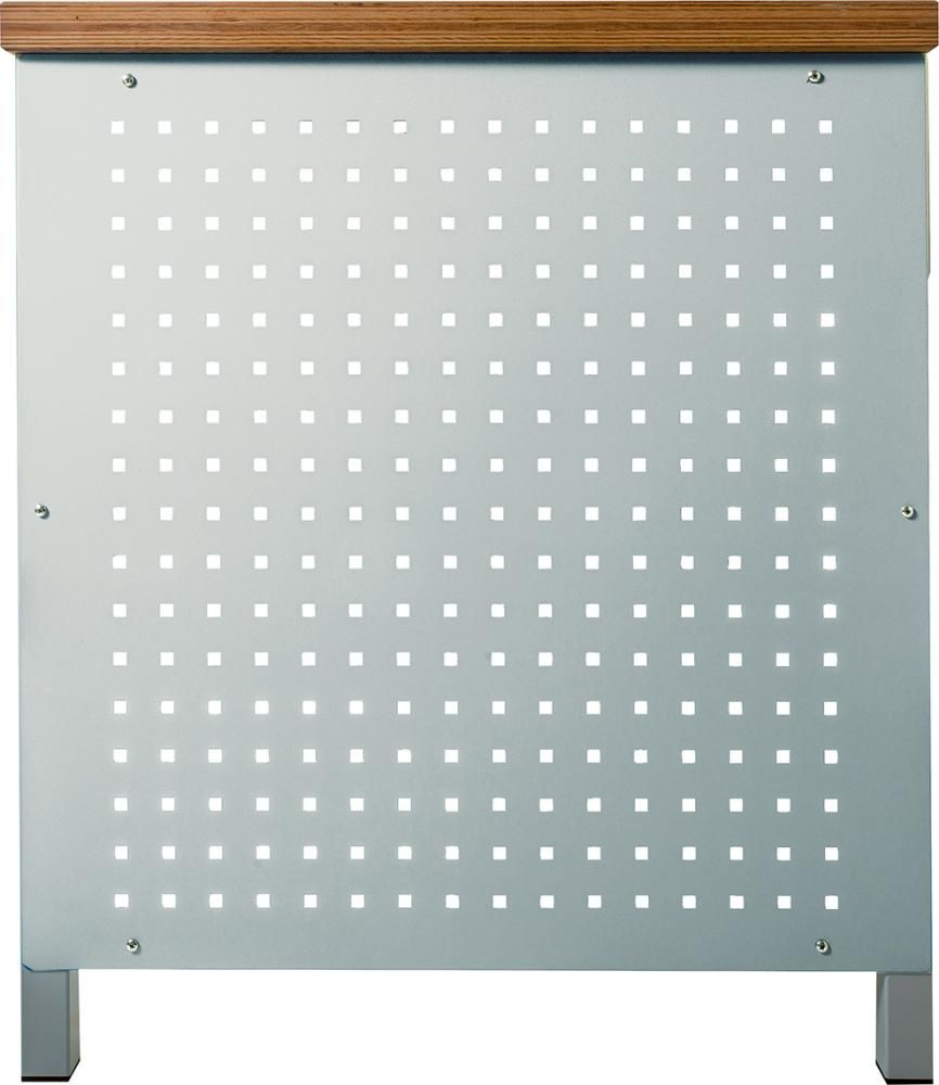 Lochseitenwand für Kastenwerkbank RAL 7035 B731xH720mm