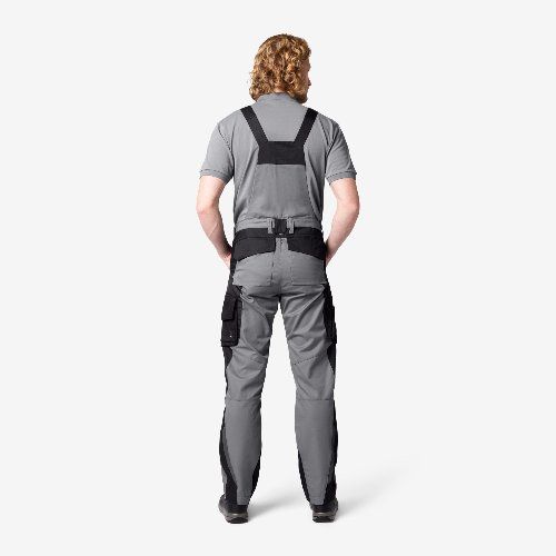 FHB Latzhose PASCAL grau-schwarz - Gr. 26