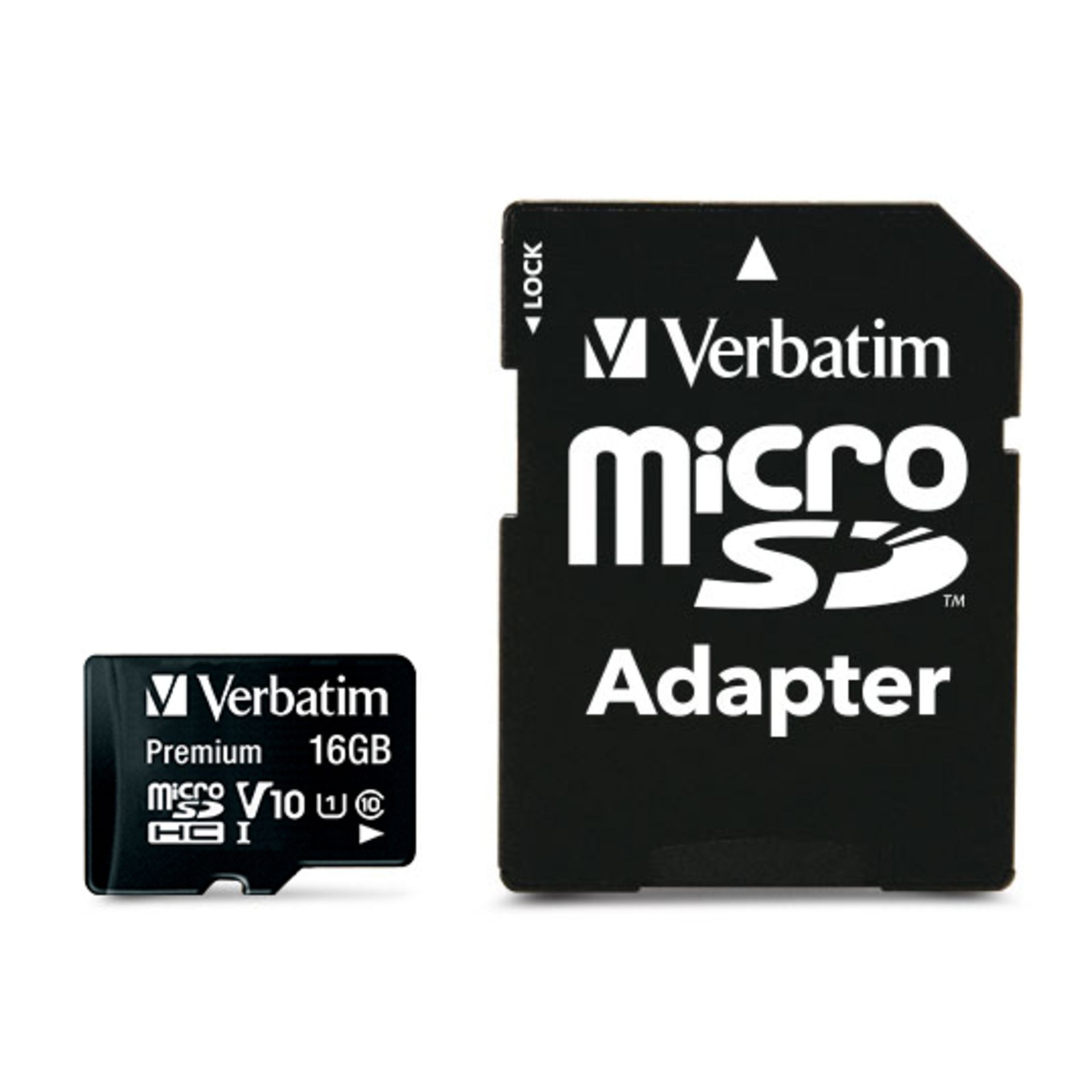 Speicherkarte micoSDHC Class 10 16GB + Adapter