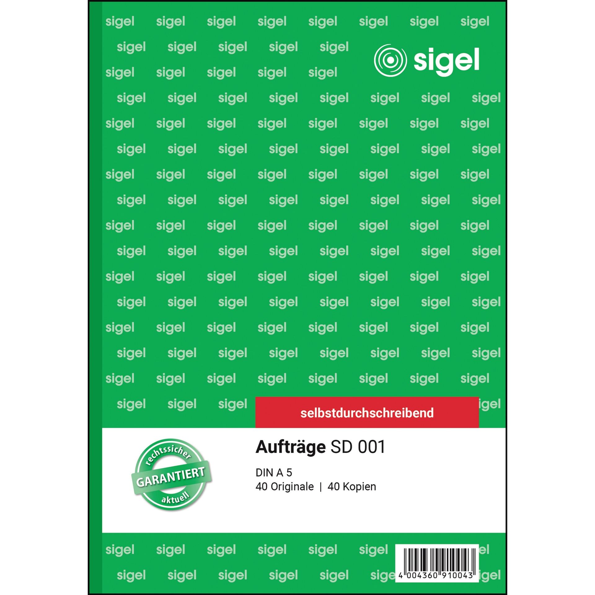 Auftragsformular A5 sd 2x40Bl