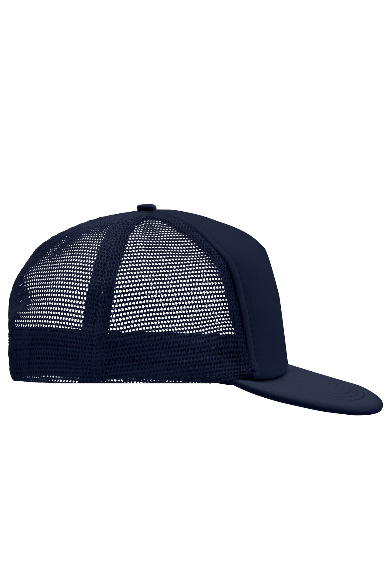 5 Panel Mesh Cap mit flachem Schild