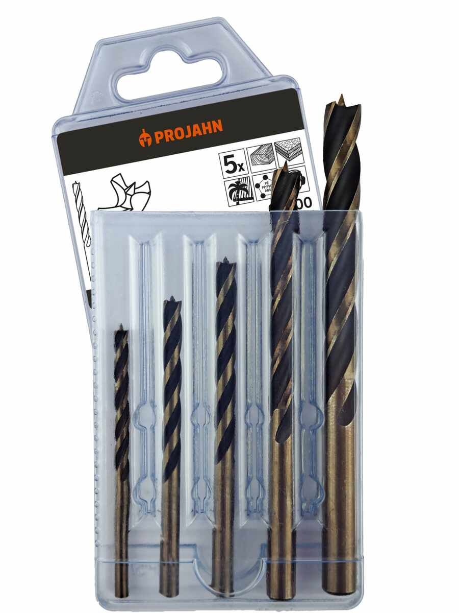Holzbohrer-Satz 5-tlg 4-10mm