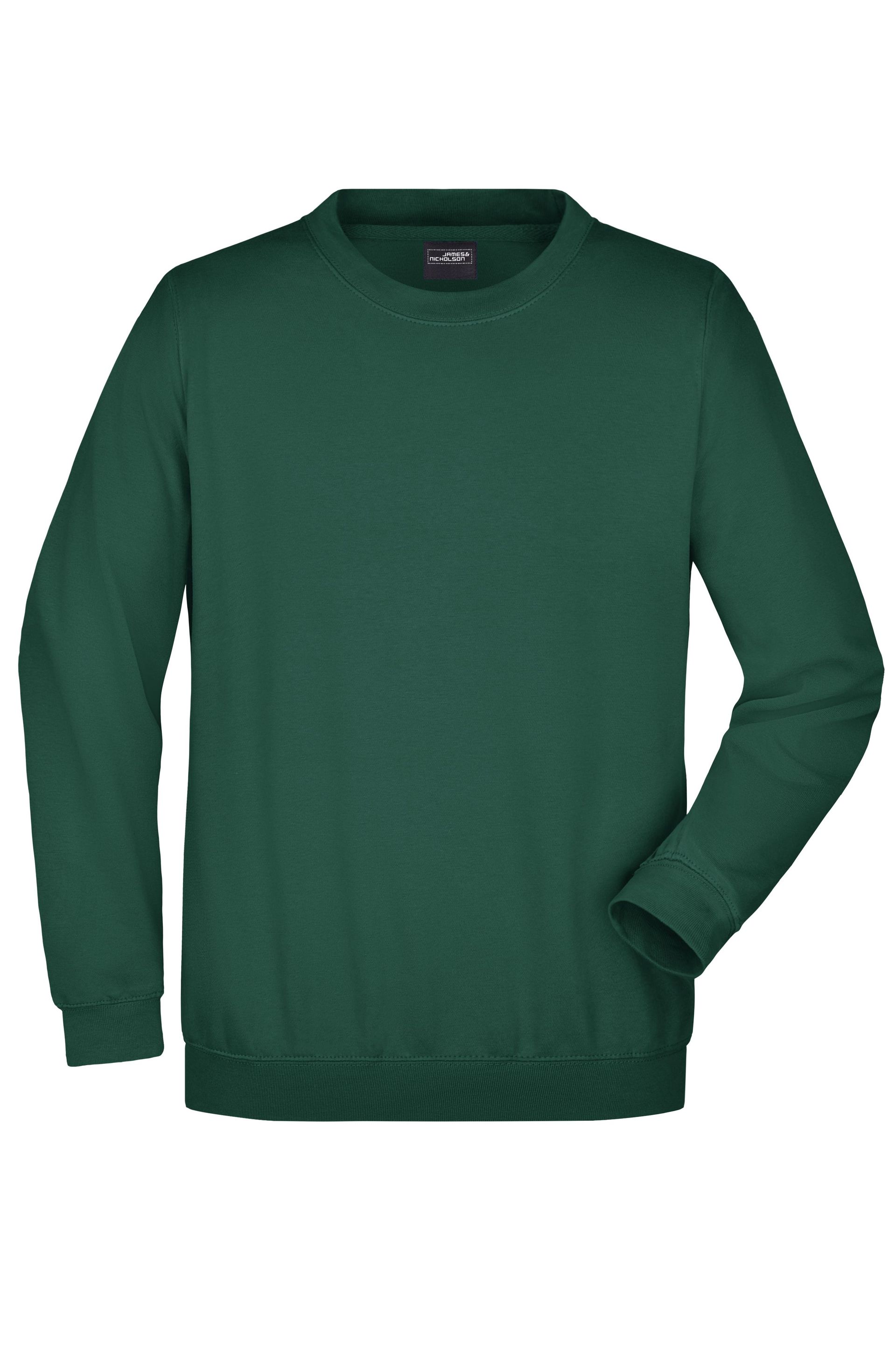 James & Nicholson JN040 Sweatshirt, Dunkelgrün, Gr. S