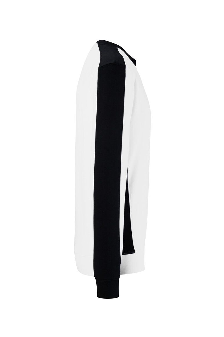 HAKRO Sweatshirt Contrast MIKRALINAR® ECO weiß/schwarz, 2XS