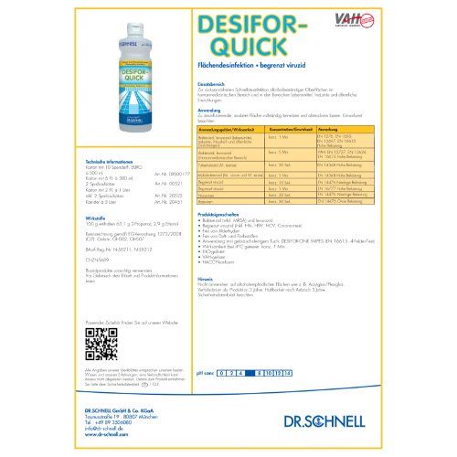 DESIFOR-QUICK Flasche 500 ml