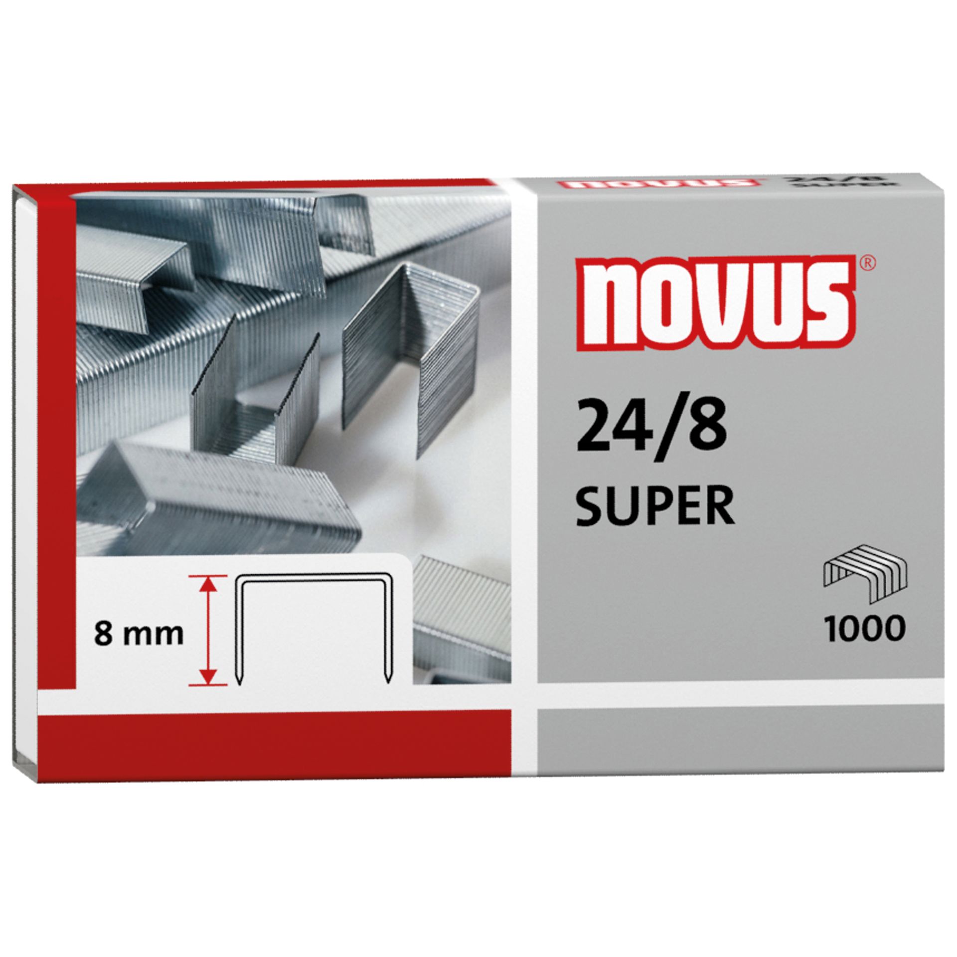 Heftklammer 24/8 Super verzinkt 1.000 St.Pack.