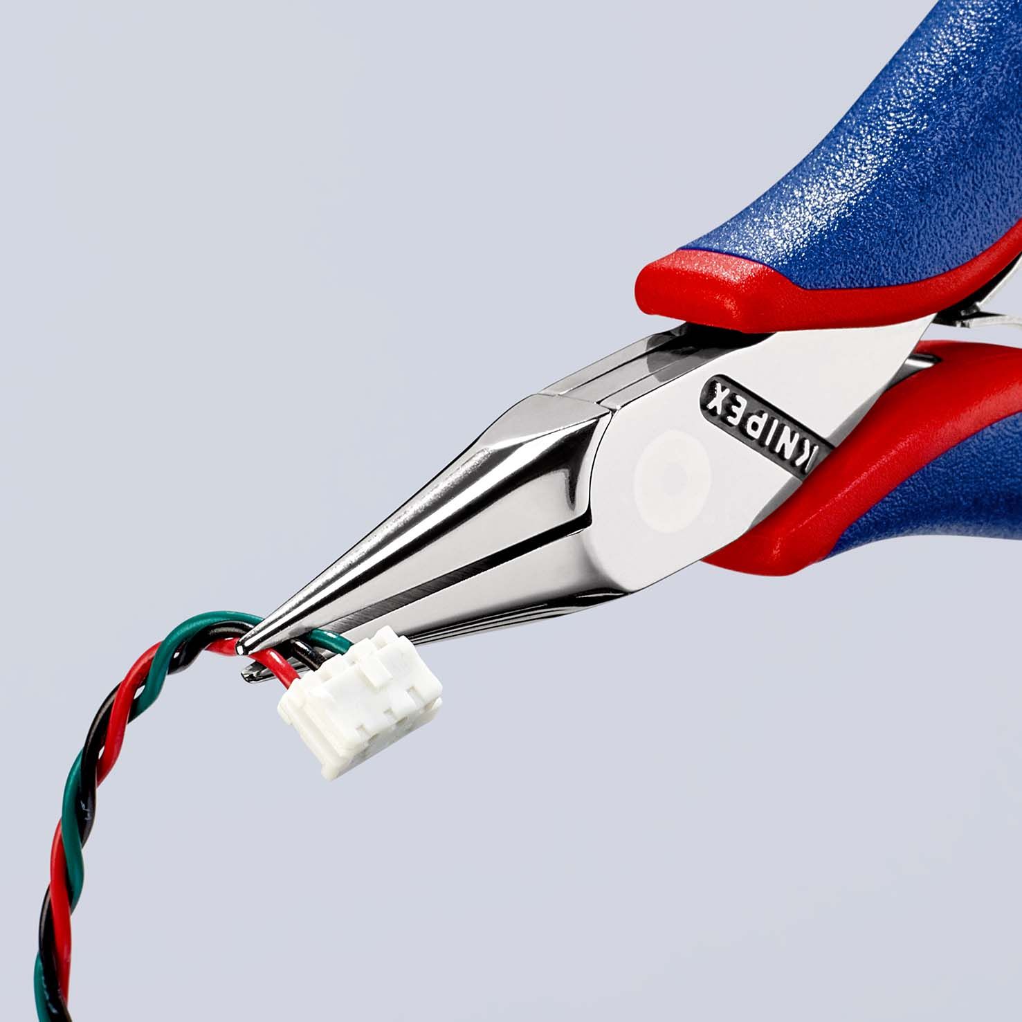 KNIPEX Elektronik-Greifzange mit durchgestecktem