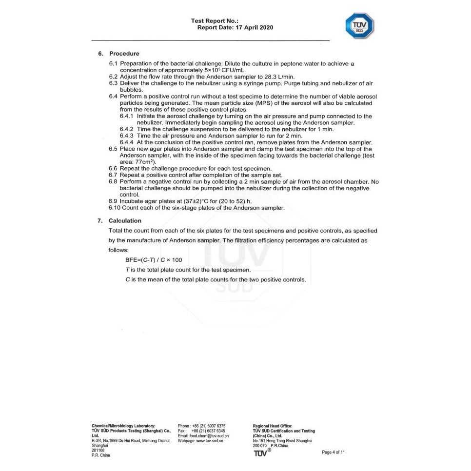 Medizinische Schutzmaske mit Zertifikat