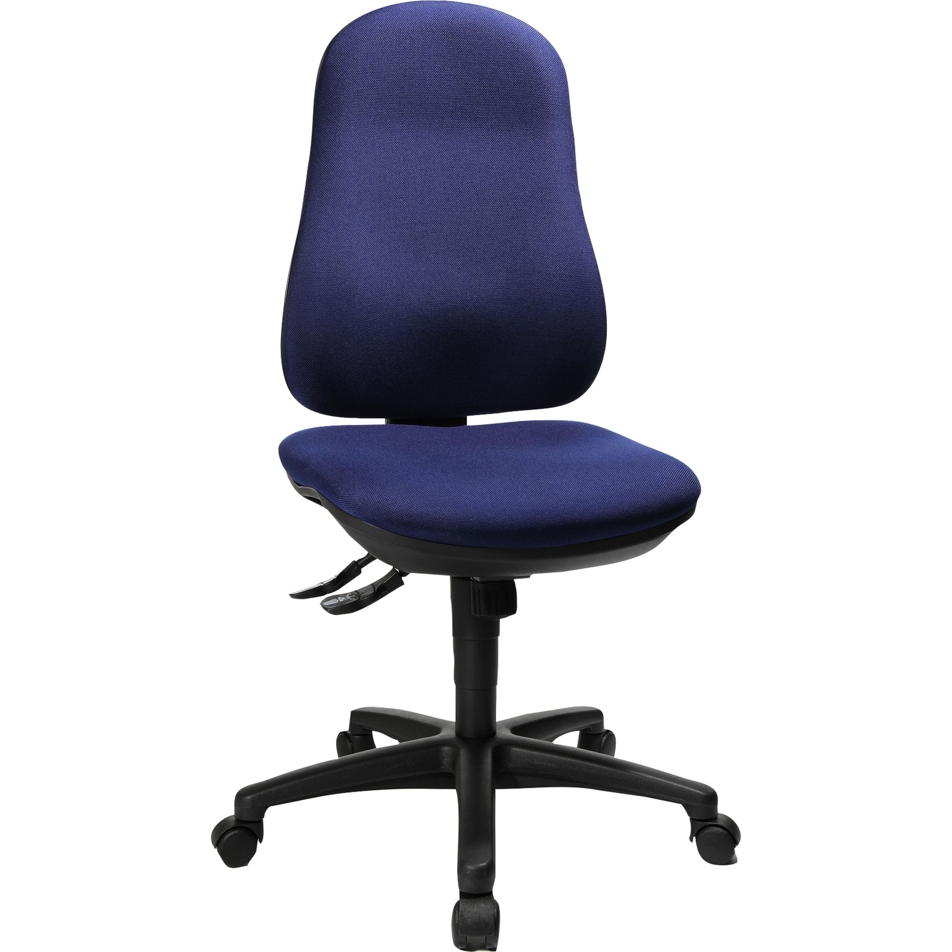 Bürodrehstuhl Support SY ohne Armlehnen blau