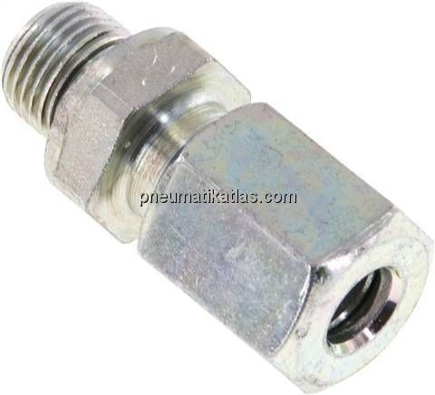 Gerade Schneidringverschr. G 1/8"-6 L (M12x1,5), Stahl verzinkt