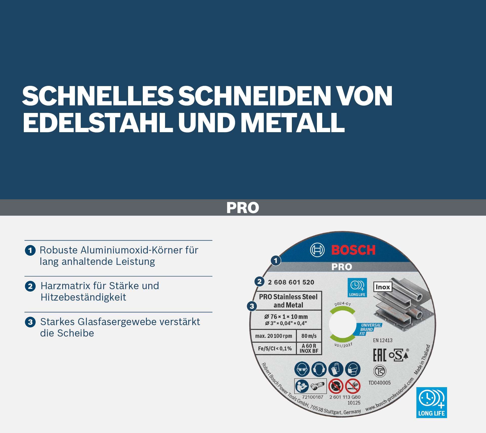 BOSCH INOX-Trennscheiben