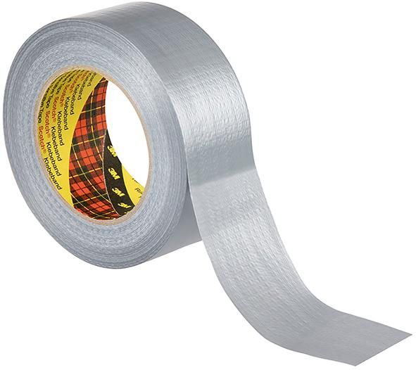 Formflexibles Universal Gewebeklebeband 2904 Silber, 48 mm x 50 m 3M"