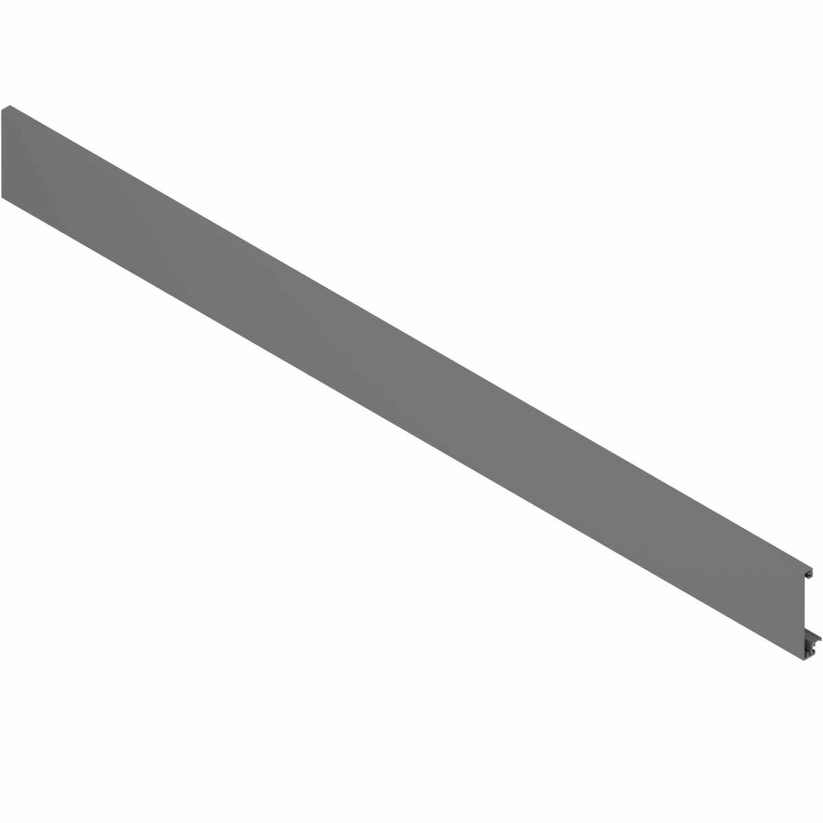Vorderstück, für Innenschubkasten und Innenauszug mit Querreling, KB=1200 mm, zum Ablängen, für MERIVOBOX, oriongrau matt