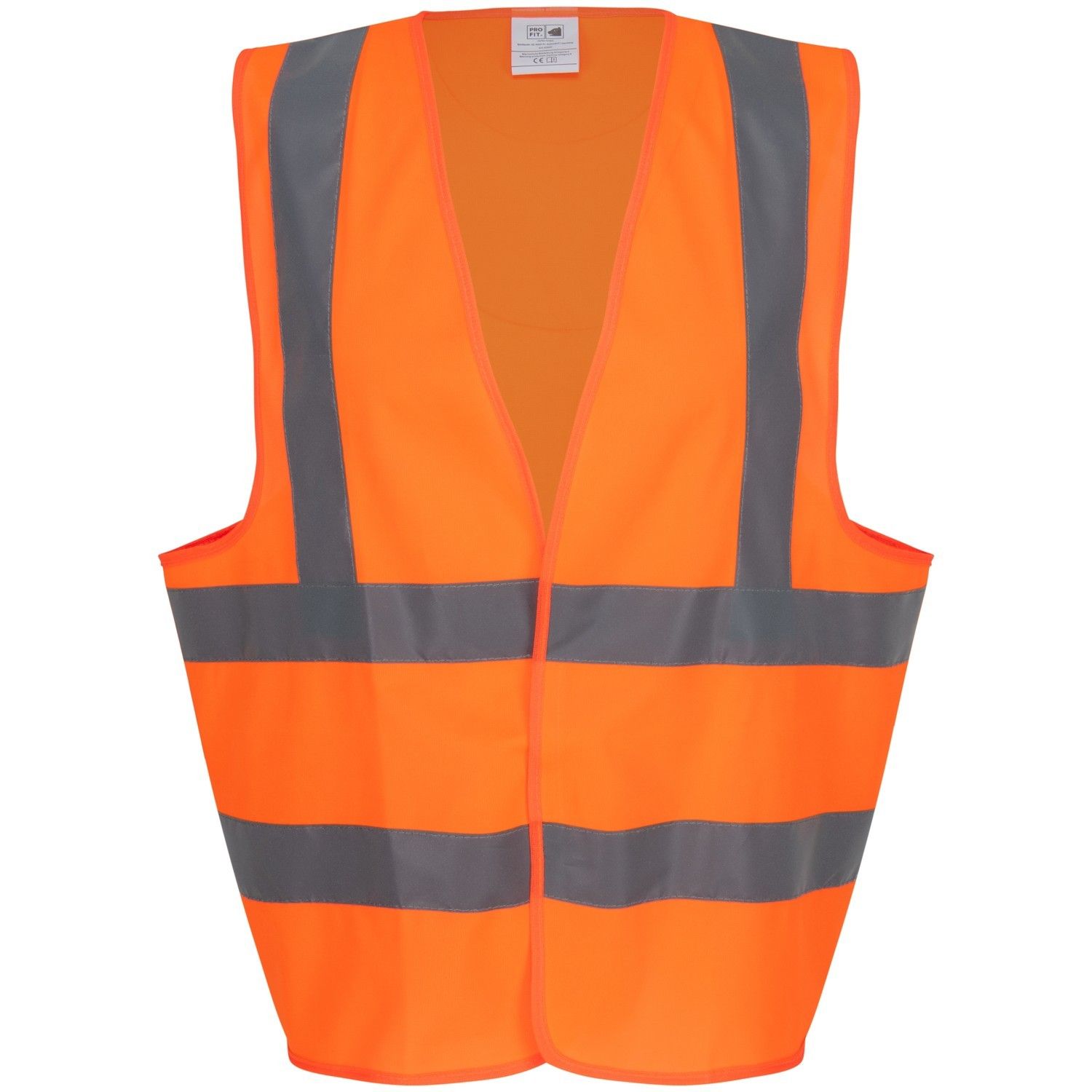 WARNWESTE mit Schulterreflex, neonorange