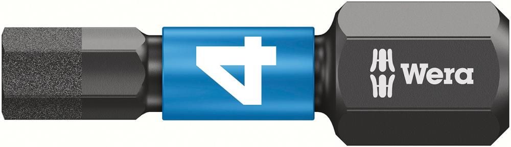 Bit Impaktor 1/4" DIN 3126 C6,3 Innensechskant 4x25mm 10er Pack Wera