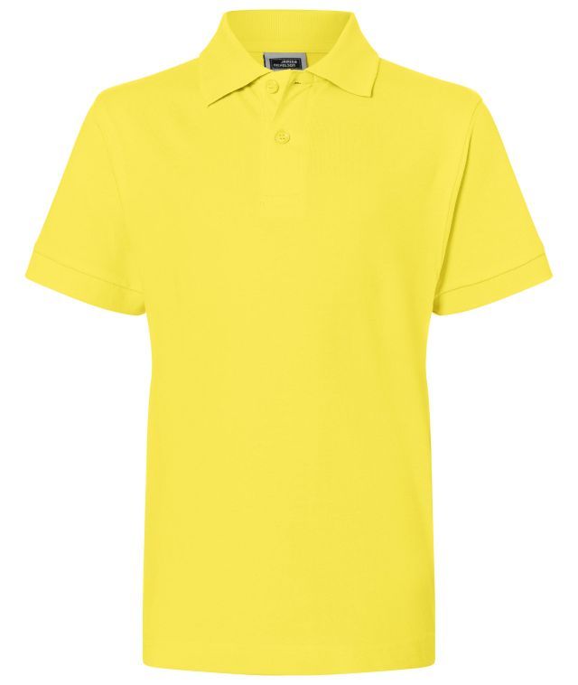 Classic Polo Junior Hochwertiges Polohemd mit Armbündchen gelb, Gr. XXL