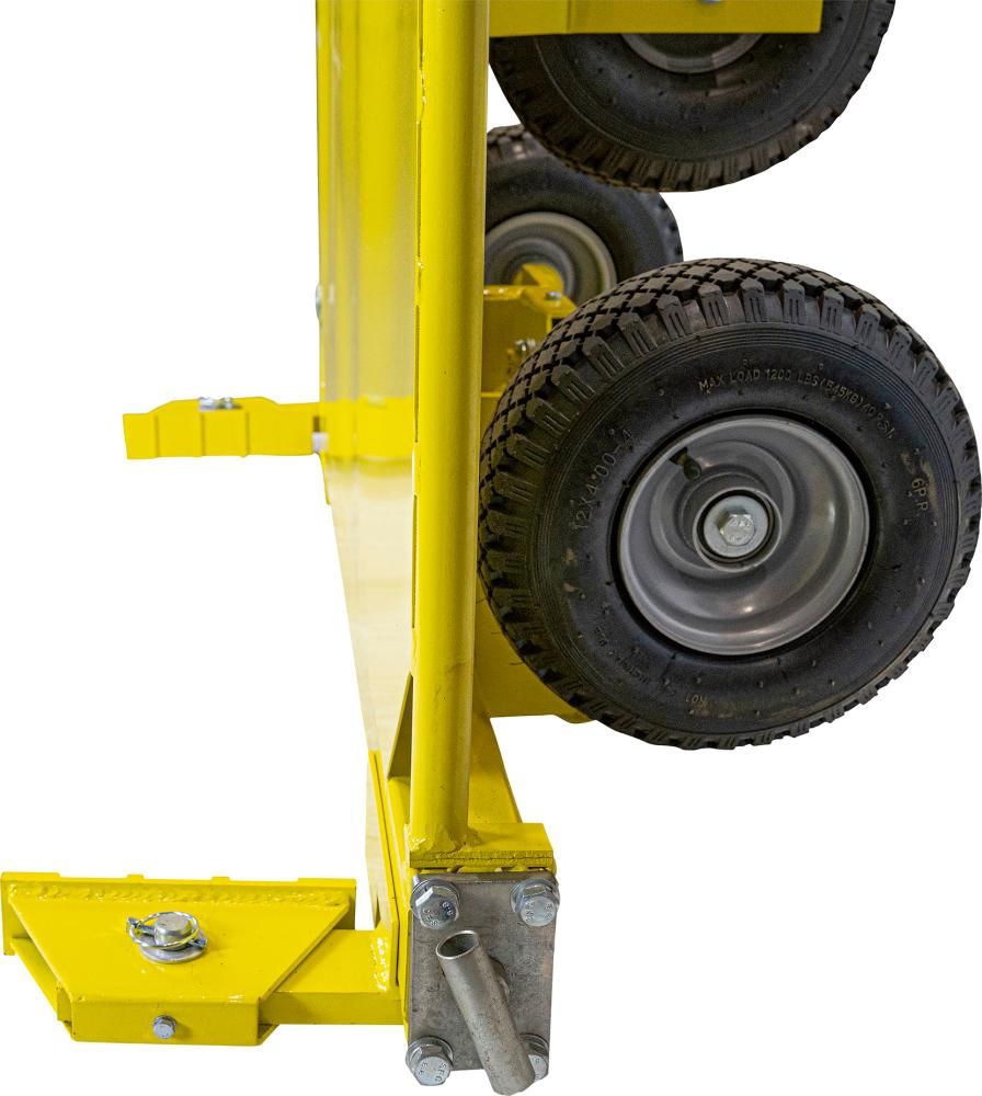 Verbundstein Transport- Karre, "Transporter" Pulverlackiert Gelb