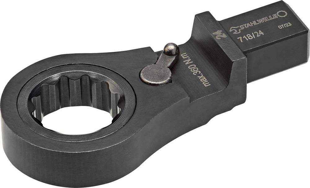 Einsteck- Ringratschenschlüssel 22mm 14x18mm Stahlwille