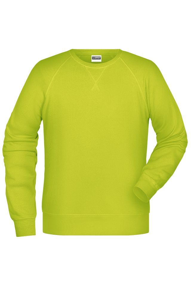 Men's Sweat Klassisches Sweatshirt mit Raglanärmeln gelb, Gr. S