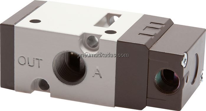 3/2-Wege Pneumatikventil, G 1/4" (Pilot G 1/8"), Federrückstellung (NC)