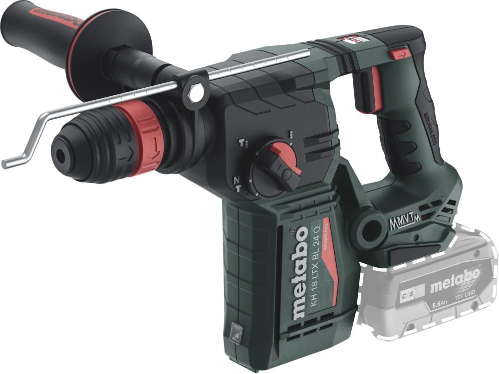 Akku-Kombihammer solo KH 18 LTX BL 24 Q Metabo ohne Akku ohne Ladegerät metaBOX