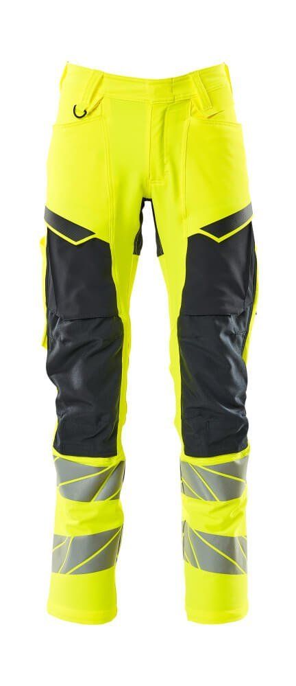 Mascot Hose mit Knietaschen, ULTIMATE STRETCH, hi-vis gelb/schwarzblau, Gr.82C54