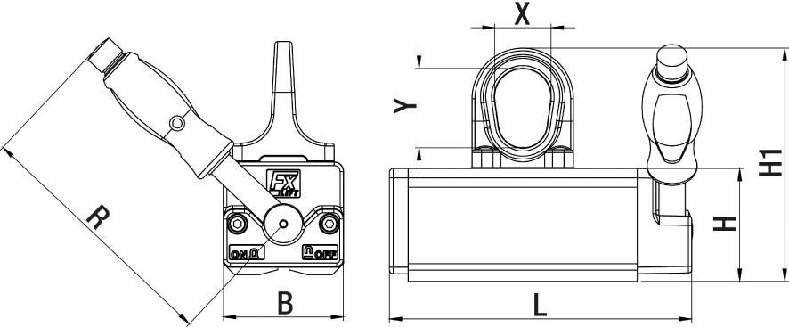 Lasthebemagnet FX-150 FLAIG