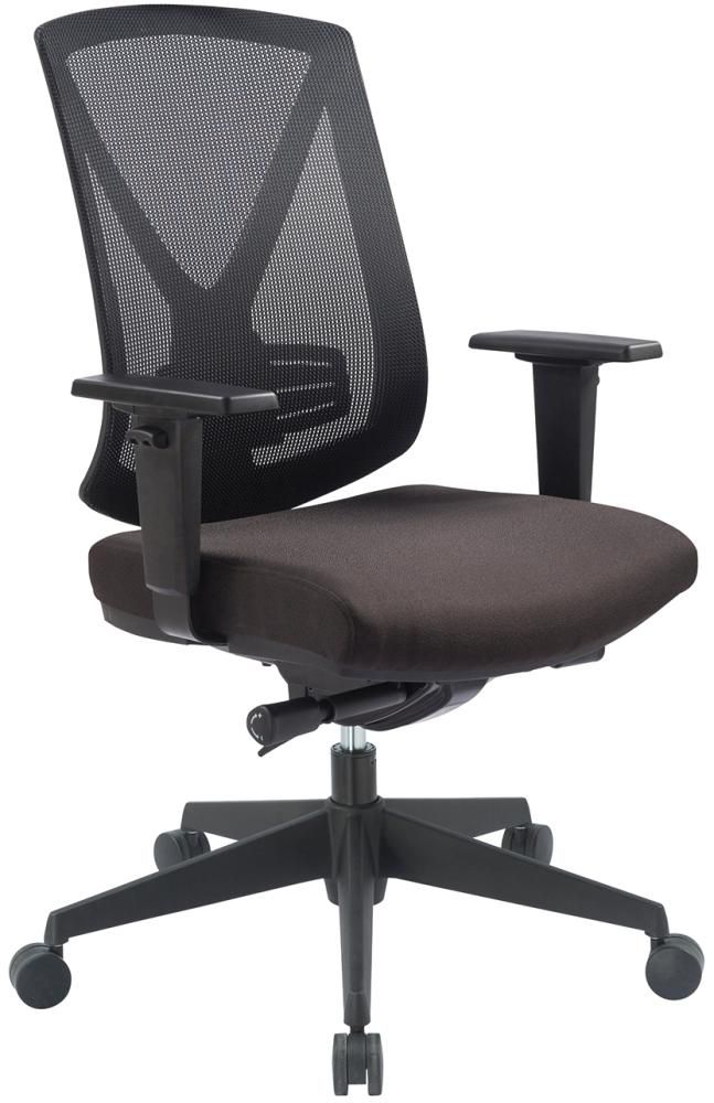 Bürodrehstuhl NET ohne Kopfstütze, schwarz Netzrücken